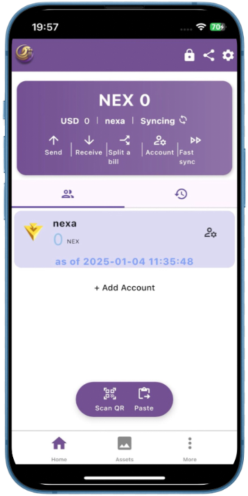 Wally Wallet Screen 1